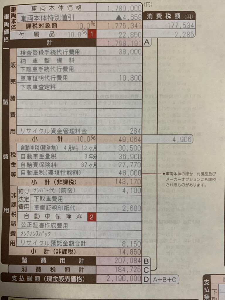 ジムニーシエラ見積書