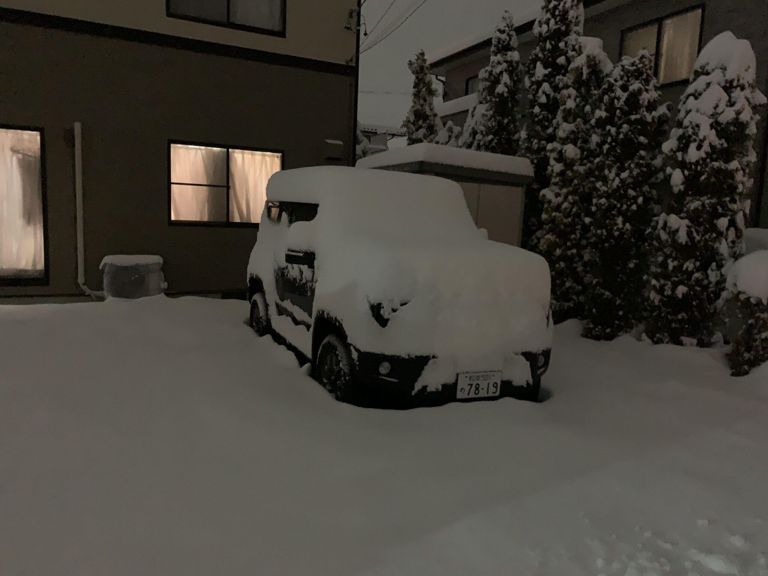 大雪時のジムニーシエラ